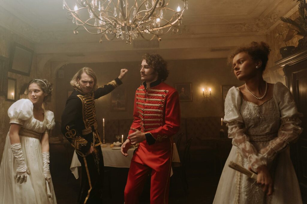 people dancing in the room